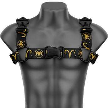 Aries Bulldog Handmade Fashion Vegan Unisex Harness - Zodiac Collection - Daftboy