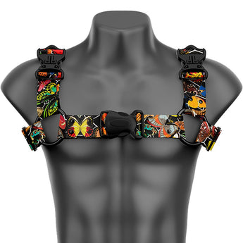 Butterflies Bulldog Handmade Fashion Vegan Unisex Harness - Daftboy