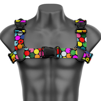 Confetti Bulldog Handmade Fashion Vegan Unisex Harness - Daftboy