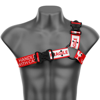FRAGILE Asymmetrical Handmade Fashion Vegan Unisex Harness - Daftboy
