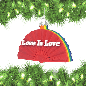 Love Is Love Fan Holiday Christmas Ornament - Daftboy
