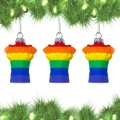 Mini Classic Pride Harness Holiday Christmas Ornament Set