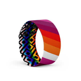 Pride Lesbian Thicc Cuff Bracelet - Daftboy