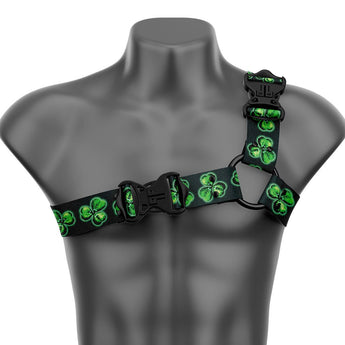Shamrock Asymmetrical Handmade Fashion Vegan Unisex Harness - Daftboy