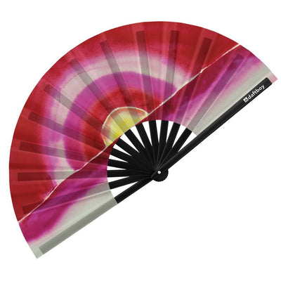 Sunrise by Georgia O'Keeffe Rave Bamboo Folding Hand Fan / Clack Fan - Large