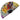 Yellow - Red - Blue by Wassily Kandinsky Rave Bamboo Folding Hand Fan / Clack Fan - Large - Daftboy