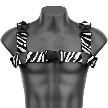 Zebra Bulldog Handmade Fashion Vegan Unisex Harness - Daftboy