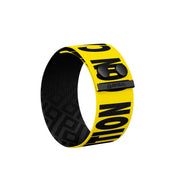 Caution Tape Thicc Cuff Bracelet Back View