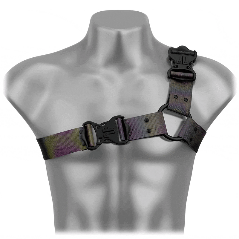 Flashing Flash Fantasy Asymmetrical Rave Harness