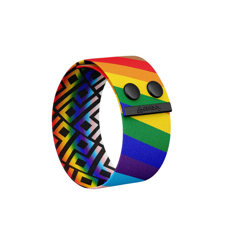 Pride Inclusion Thicc Cuff Bracelet Back View