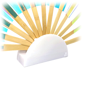 White Daftboy Clack Fan Display Stand