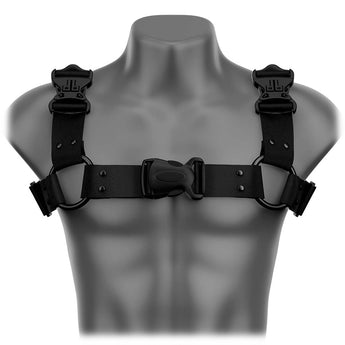 Black Beyond Basic Bulldog Handmade Fashion Vegan Unisex Harness - Daftboy