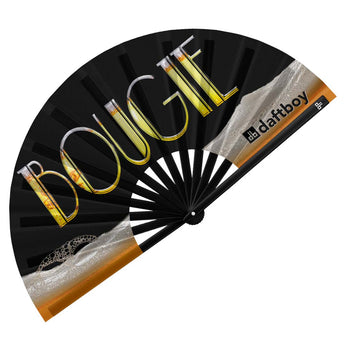 Bougie Rave Bamboo Folding Hand Fan / Clack Fan - Large - Daftboy