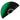 Green to Black Ombré Rave Bamboo Folding Hand Fan / Clack Fan - Large - Daftboy