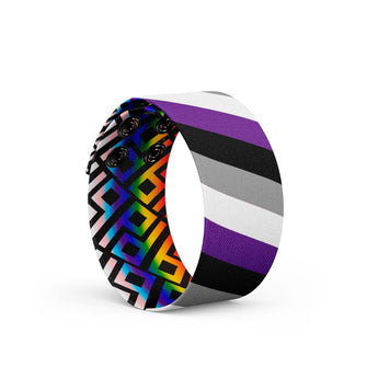 Pride Asexuality Thicc Cuff Bracelet - Daftboy