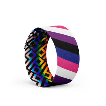 Pride Gender - fluid Thicc Cuff Bracelet - Daftboy