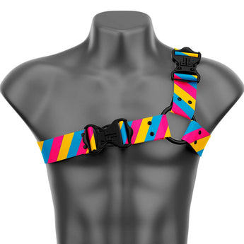 Pride Pansexuality Asymmetrical Handmade Fashion Vegan Unisex Harness - Daftboy