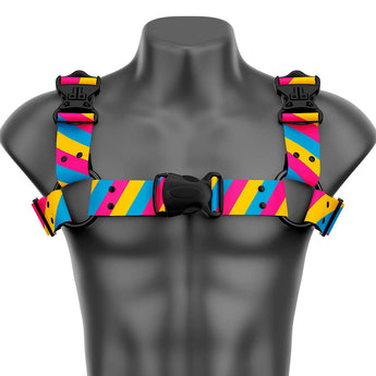 Pride Pansexuality Bulldog Handmade Fashion Vegan Unisex Harness - Daftboy