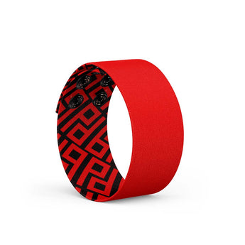 Red Beyond Basic Thicc Cuff Bracelet - Daftboy
