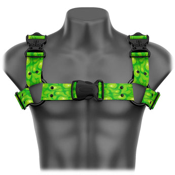 Toxic Slime Bulldog Handmade Fashion Vegan Unisex Harness - Daftboy