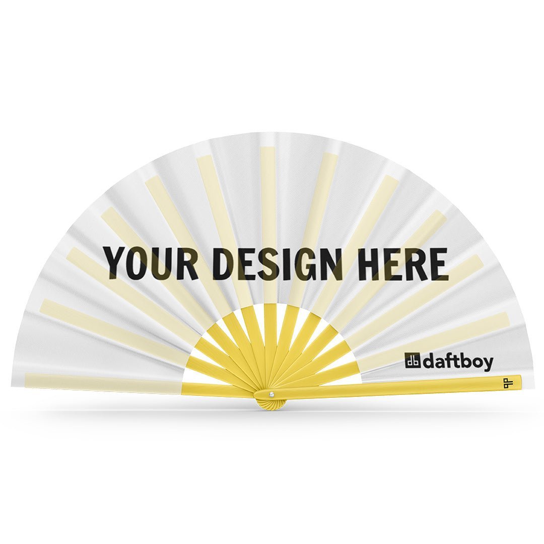 A blank Daftboy custom fan ready for your design