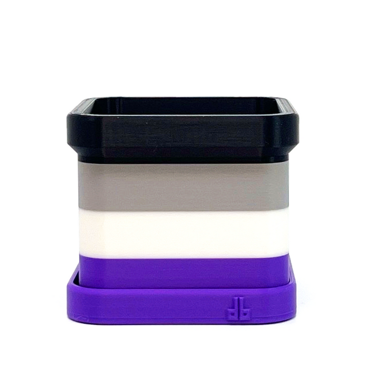 Asexuality Pride Flag 2 Inch Planter with Drip Tray