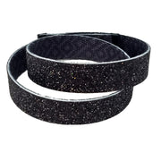 Black Galaxy Glitter Double Loop Cuff Bracelet