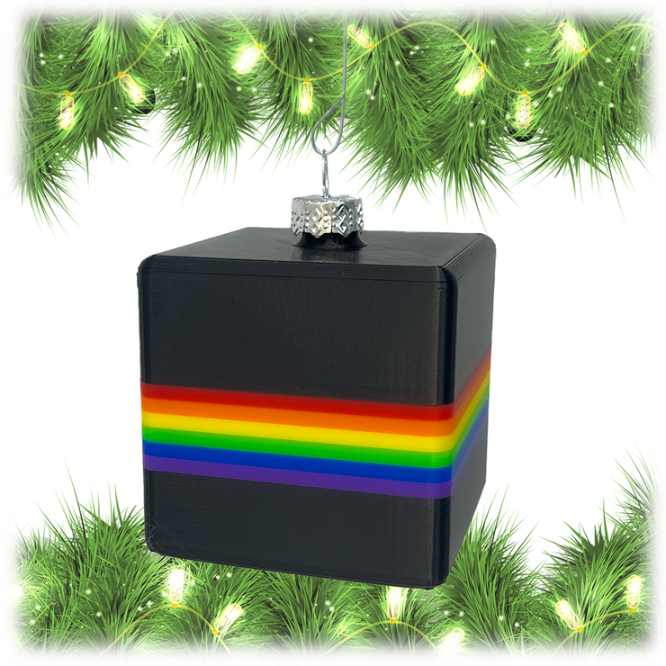 Retro Black Pride 3D Holiday Christmas Ornaments