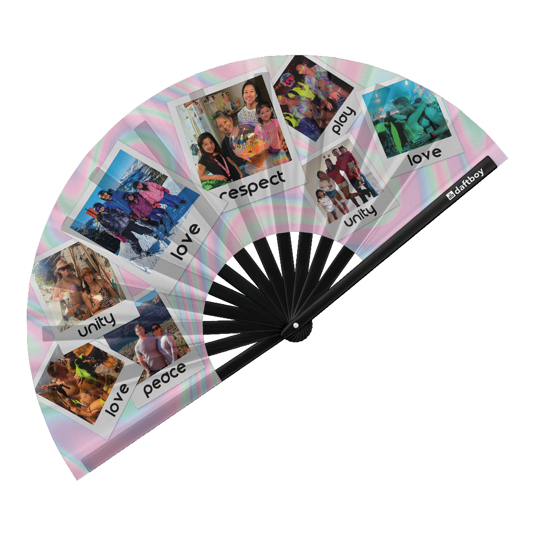 Design Your Custom Large Folding Clack Rave Fan – Daftboy