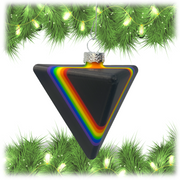 Retro Black Pride 3D Holiday Christmas Ornaments