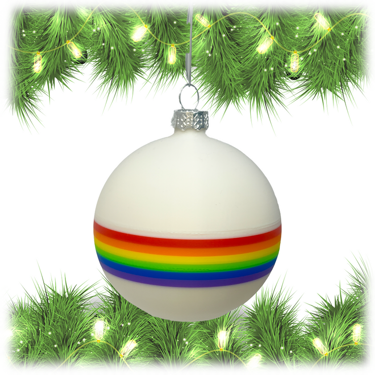 Retro Pride 3D Holiday Christmas Ornaments