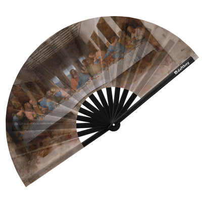 The Last Supper by Leonardo da Vinci Rave Bamboo Folding Hand Fan