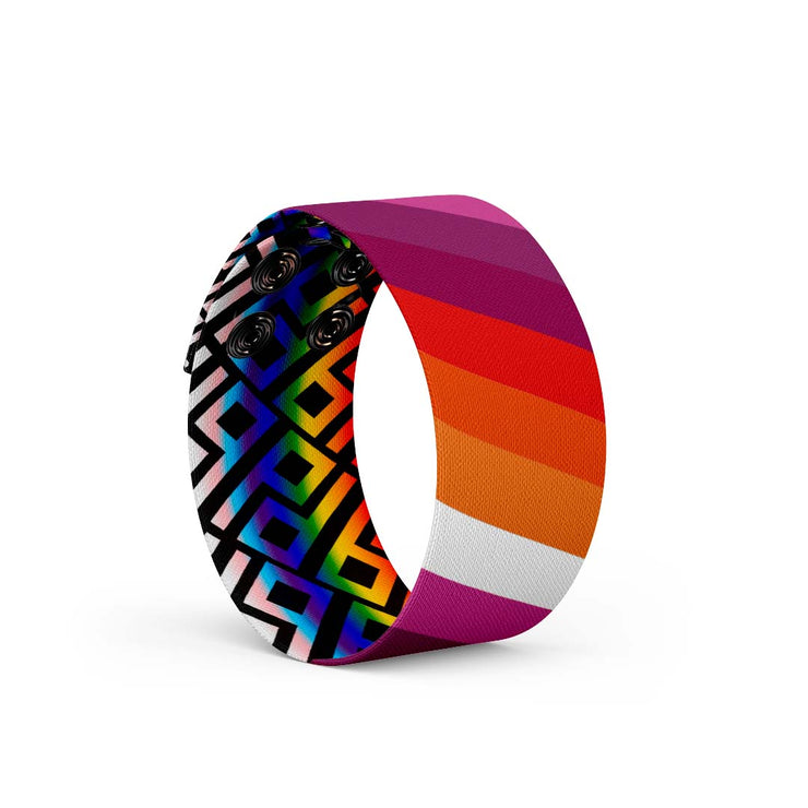Pride Lesbian Thicc Cuff Bracelet