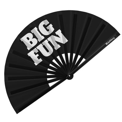 Big Fun Rave Bamboo Folding Hand Fan / Clack Fan - Large