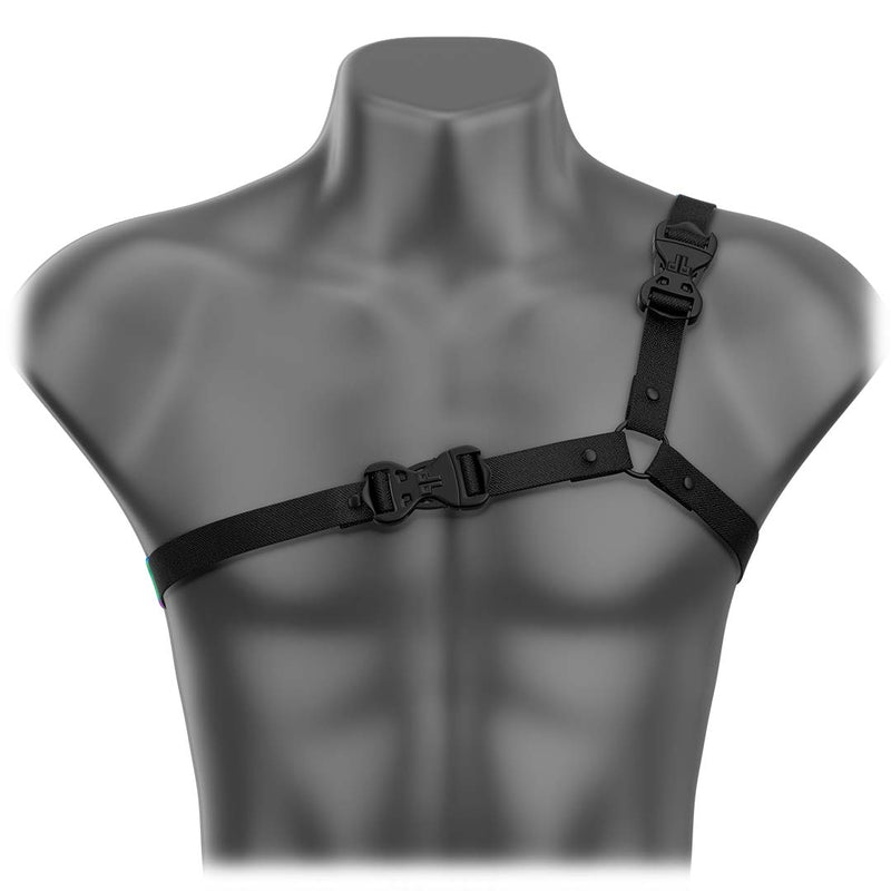 Black Beyond Basic Ultra - Thin Asymmetrical Handmade Fashion Vegan Unisex Harness - Daftboy