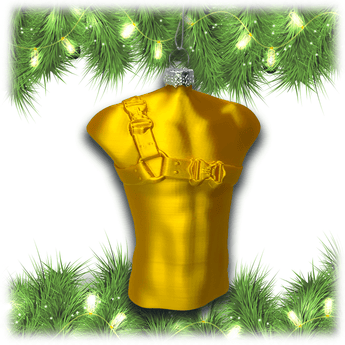 Classic Asymmetrical Harness Holiday Christmas Ornament - Daftboy