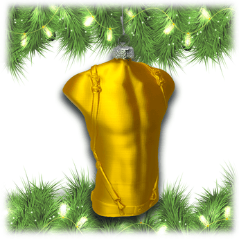 Classic Suspender Harness Holiday Christmas Ornament - Daftboy