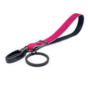 Hawt Pink Glitter Key Clip Wristlet
