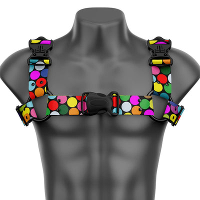 Confetti Bulldog Handmade Fashion Vegan Unisex Harness