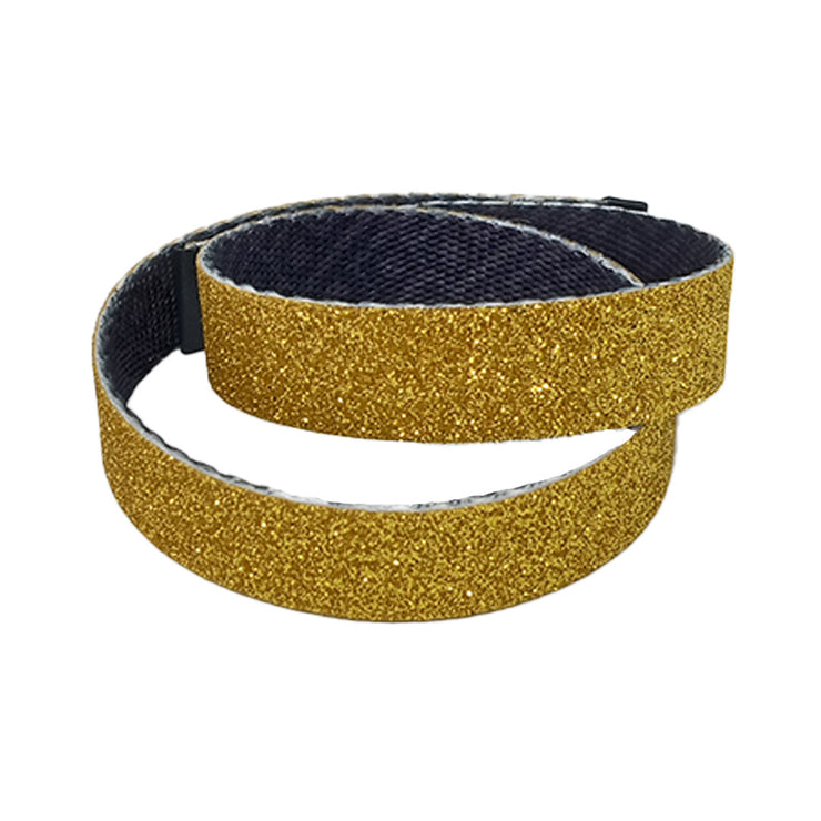 Gold Glitter Double Loop Cuff Bracelet
