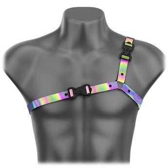 Flash Fantasy Ultra - Thin Strap Asymmetrical Handmade Fashion Vegan Unisex Harness - Daftboy