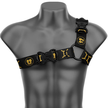 Gemini Asymmetrical Handmade Fashion Vegan Unisex Harness - Zodiac Collection - Daftboy