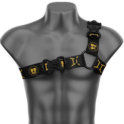 Gemini Asymmetrical Handmade Fashion Vegan Unisex Harness - Zodiac Collection