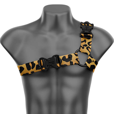 Leopard Asymmetrical Handmade Fashion Vegan Unisex Harness