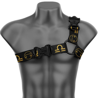 Libra Asymmetrical Handmade Fashion Vegan Unisex Harness - Zodiac Collection - Daftboy