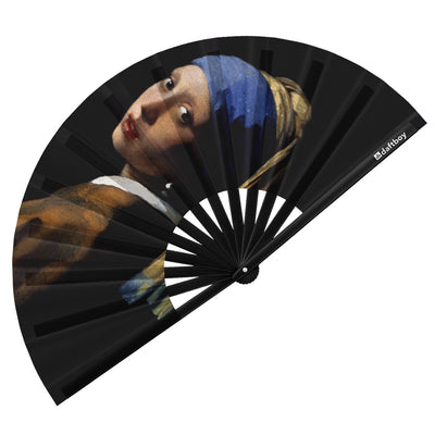 Rave Bamboo Folding Hand Fan / Clack Fan - Large