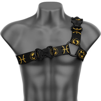 Pisces Asymmetrical Handmade Fashion Vegan Unisex Harness - Zodiac Collection - Daftboy
