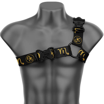 Scorpio Asymmetrical Handmade Fashion Vegan Unisex Harness - Zodiac Collection - Daftboy