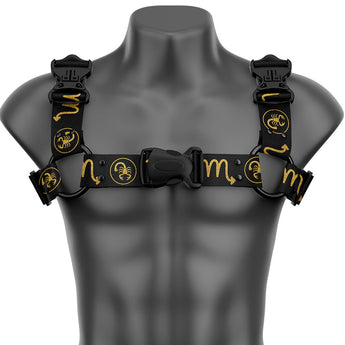 Scorpio Bulldog Handmade Fashion Vegan Unisex Harness - Zodiac Collection - Daftboy