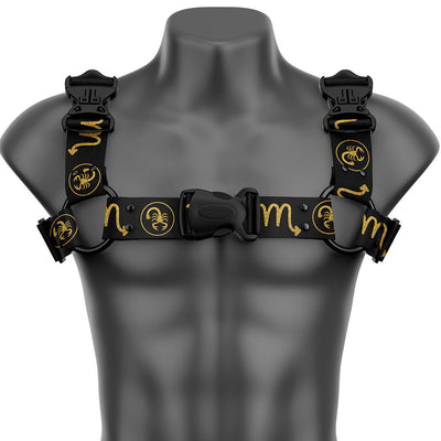 Scorpio Bulldog Handmade Fashion Vegan Unisex Harness - Zodiac Collection